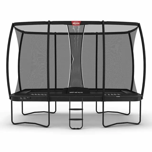 BERG Ultim Champion Regular Trampoline Rechthoekig 500 x 300 Grijs - Met Veiligheidsnet Deluxe XL Groothandel