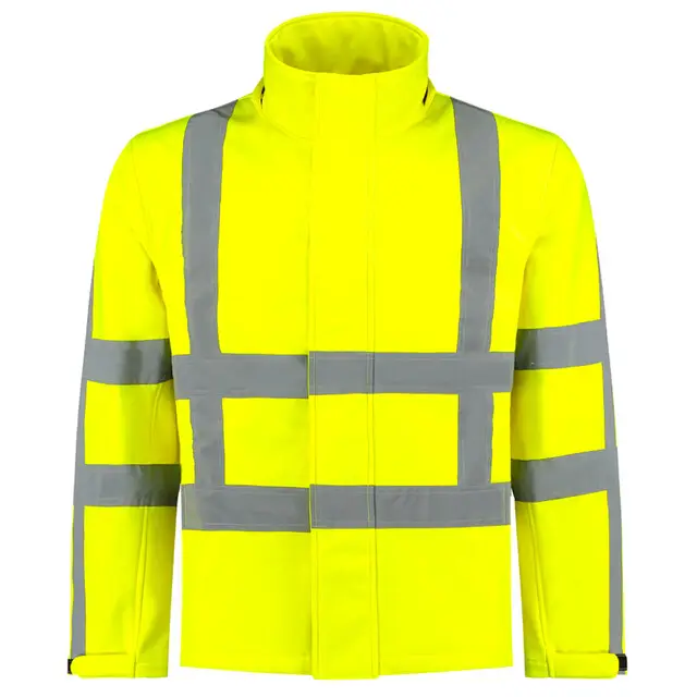 In De Mode De Boer Softshelljas 100% Polyester RWS Geel Maat XL