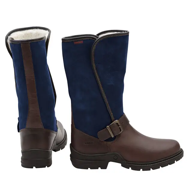 Horka Leren Outdoorlaars Chesterfield Blauw - Maat 44 Rechtstreeks Van De Fabrikant