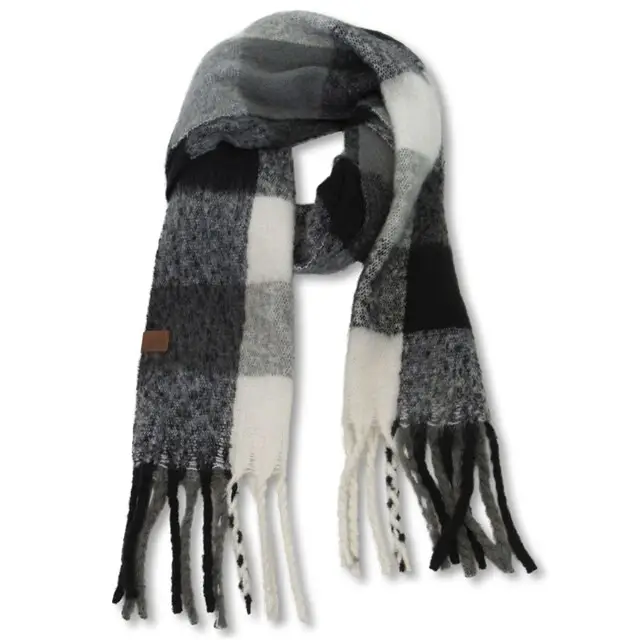 Voordeelprijs Mongo Sjaal Mila Zwart-Wit