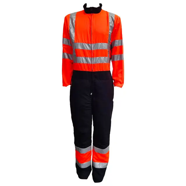 Wereldwijde Verzending Sticomfort Hi-Vis Veiligheidsoveral 7166 Zwart/Oranje Maat XL