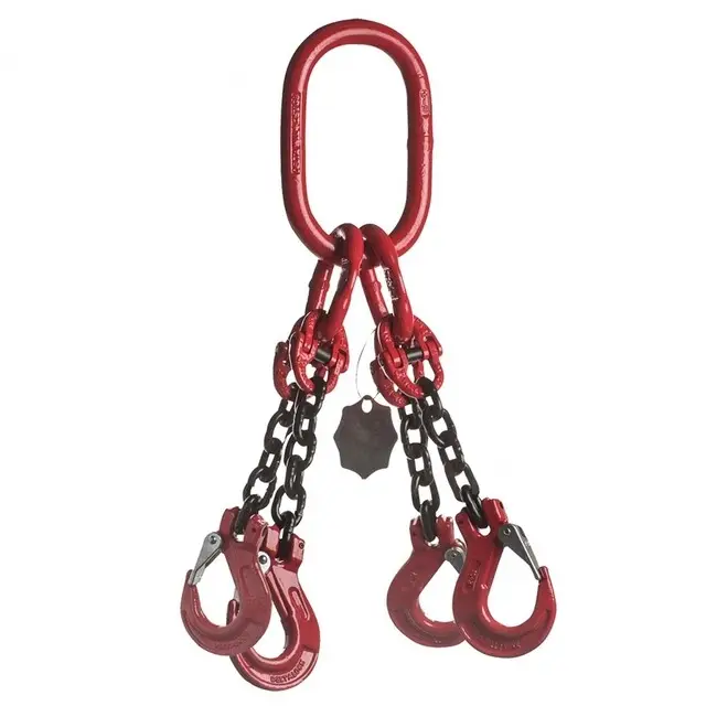 Op = Op DELTALOCK Grade 80 Hijsketting 4-sprong - 13 mm x 2 Meter - Gaffelklephaak