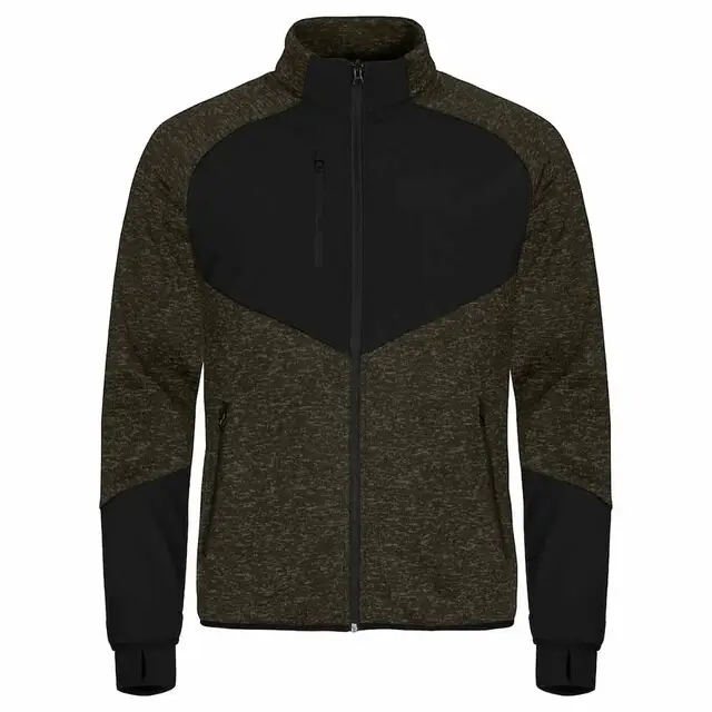 Seizoensaanbieding Clique Haines fleecejack groen melange maat L