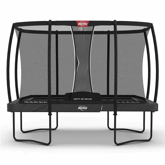 Beperkte Voorraad BERG Ultim Champion Regular Trampoline Rechthoekig 330 x 220 Grijs - Met Veiligheidsnet Deluxe