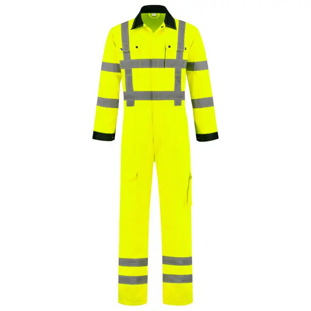 Direct Verzonden De Boer Overall High Visibility Polyester/Katoen RWS Geel Maat 62