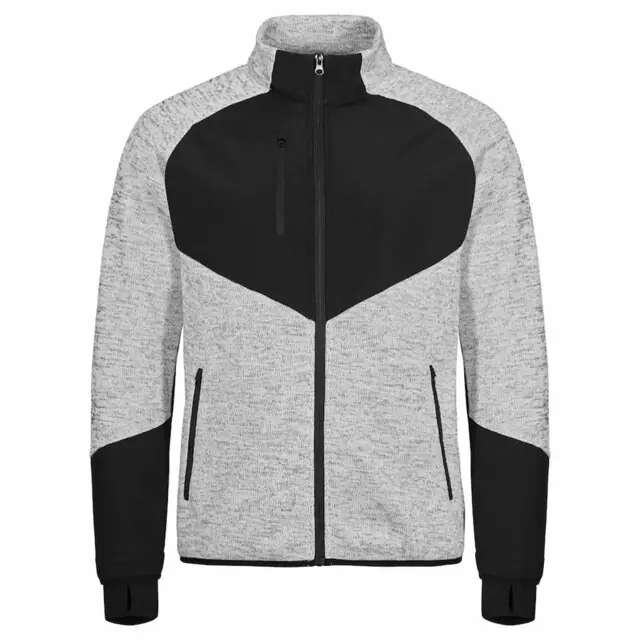 Clique Haines fleecejack grijs melange maat M Ambachtelijk