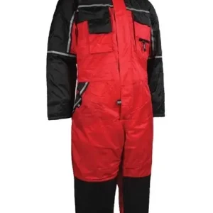 Topkwaliteit De Boer Winter Regenoverall Rood/Zwart Maat XL