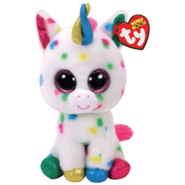 Beperkte Voorraad Ty Beanie Boo's Harmonie Unicorn 15 cm