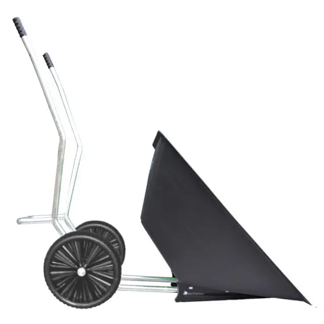 Wereldwijde Verzending Chuko Kruiwagen (Kiepmodel + Anti-lek wielen) Zwart - 180 liter