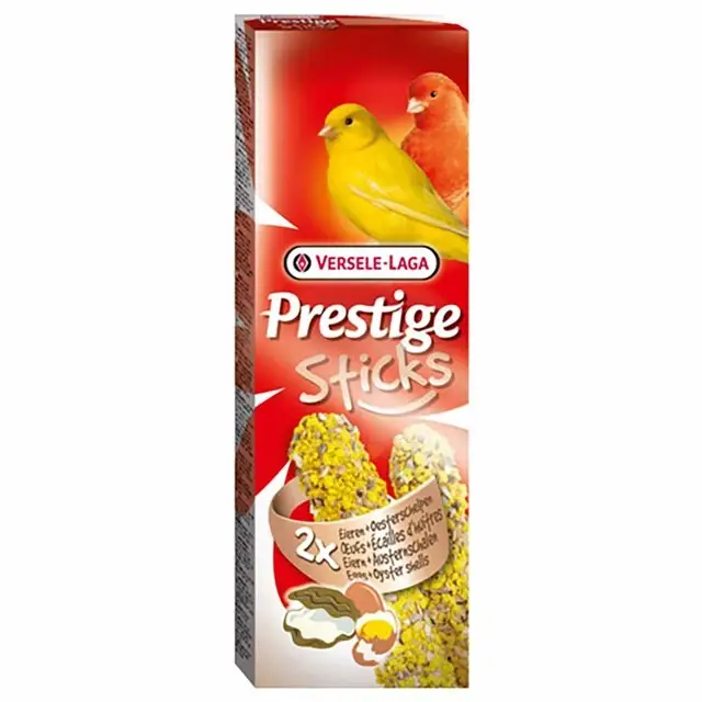 Versele-Laga Prestige Vogelsticks Kanarie 2 x 30 g EI, Oesterschelp Direct Verzonden