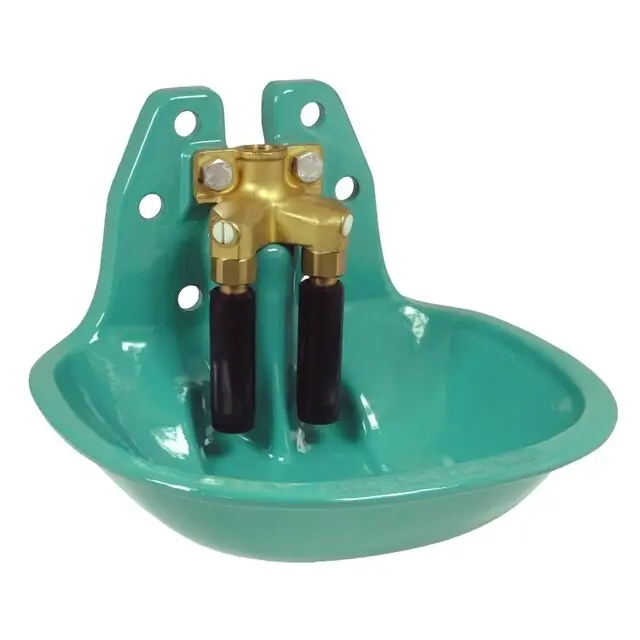 Suevia Staldrinkbak - Gietijzer - Dubbel Staafventiel - 1/2" Messing - Model 19 R Favoriet