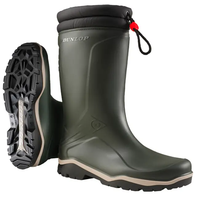 Dunlop Winterlaars Blizzard Thermo Groen - Maat 39 - Unisex Garantie Inbegrepen