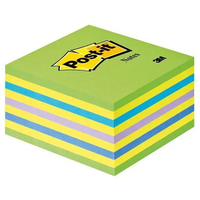 3M Post-it Kubusblok Blauw/Groen Exclusieve Aanbieding