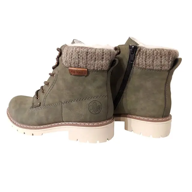 Rieker Dameslaars Groen Mt 40 Nieuw Model