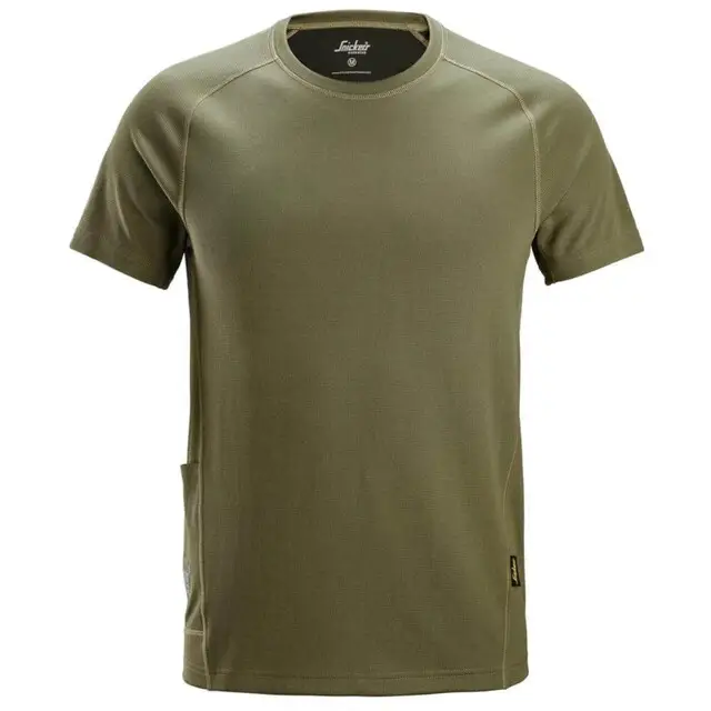 Snickers Stay Fresh T-Shirt Khaki Groen - Maat XXL Betrouwbaar