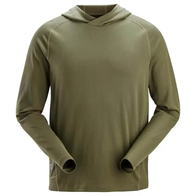 Snickers Stay Fresh Hoodie Khaki Groen - Maat XS Nieuwe Collectie