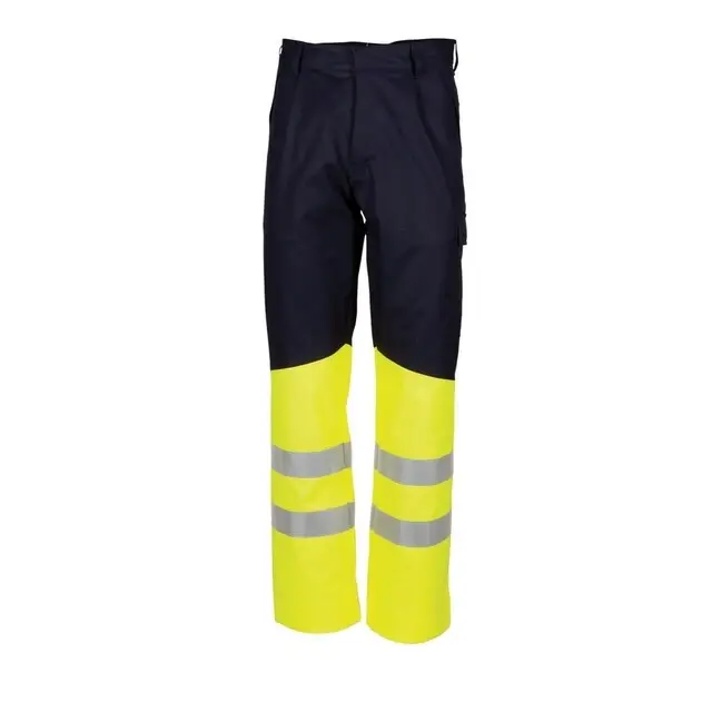 Superprijs HaVeP Werkbroek Multi Protector 80012 Marine/Fluor Geel Maat 56