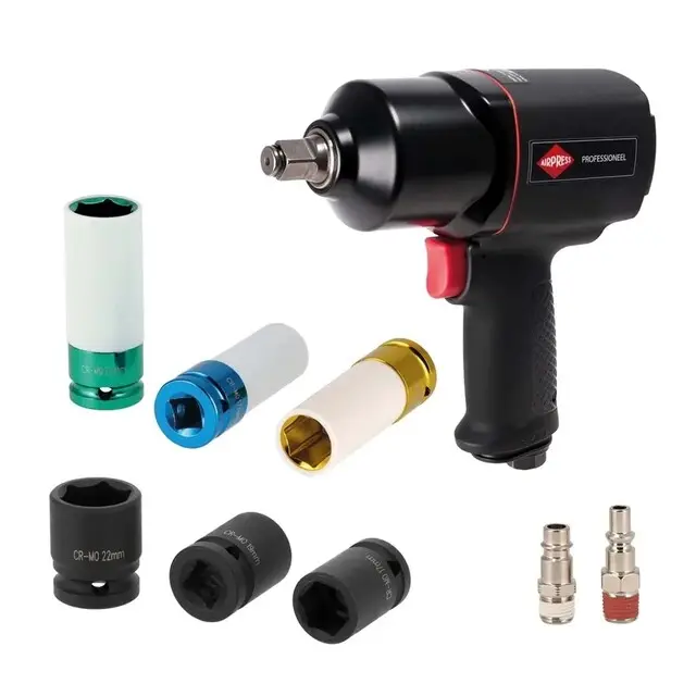 Airpress Pneumatische Slagmoersleutel 1/2 - Inclusief 6 Doppen Limited Edition