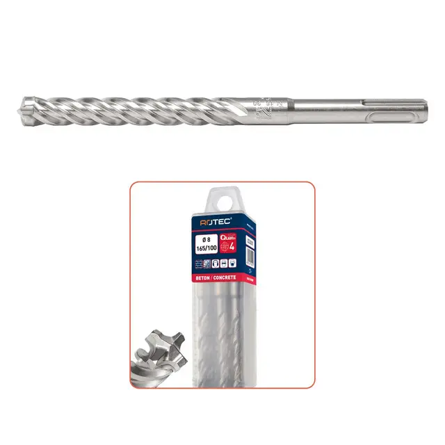 Premium Rotec Hamerboor SDS+ Quattro-X - Ø12,0 x 110/160 mm - 10 stuks