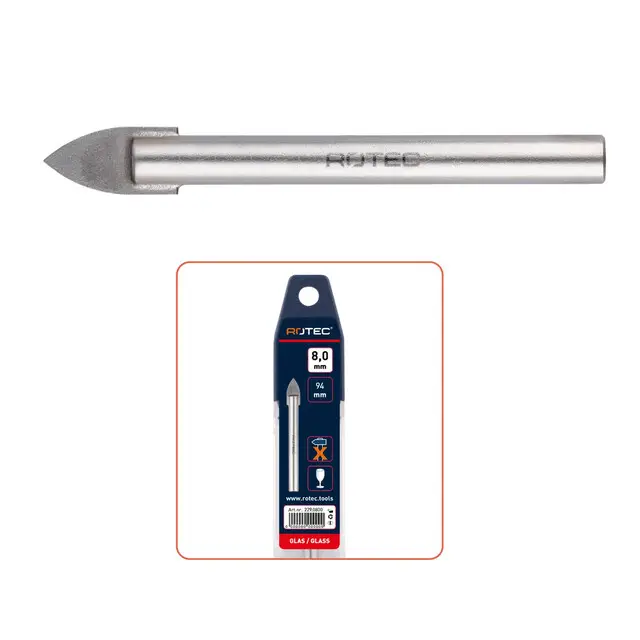 Rotec Glasboor Type '229' - Ø5,0 x 70 mm - 1 stuk Groothandel