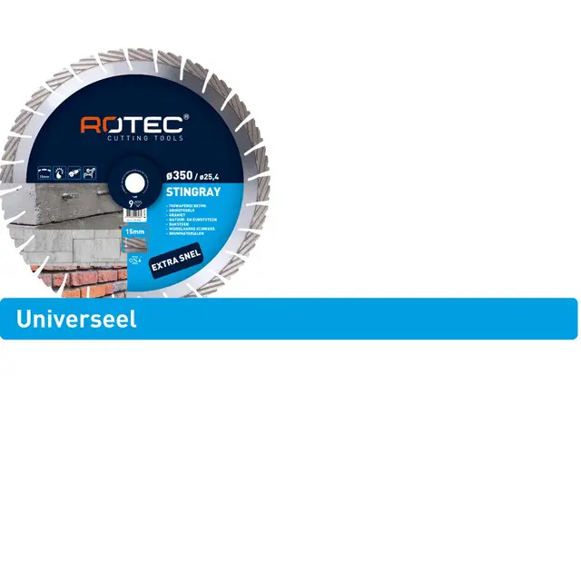 Rotec Diamantzaagblad Stingray 9 - Ø350 x 3,2 x 20,0 mm Beperkt Aanbod