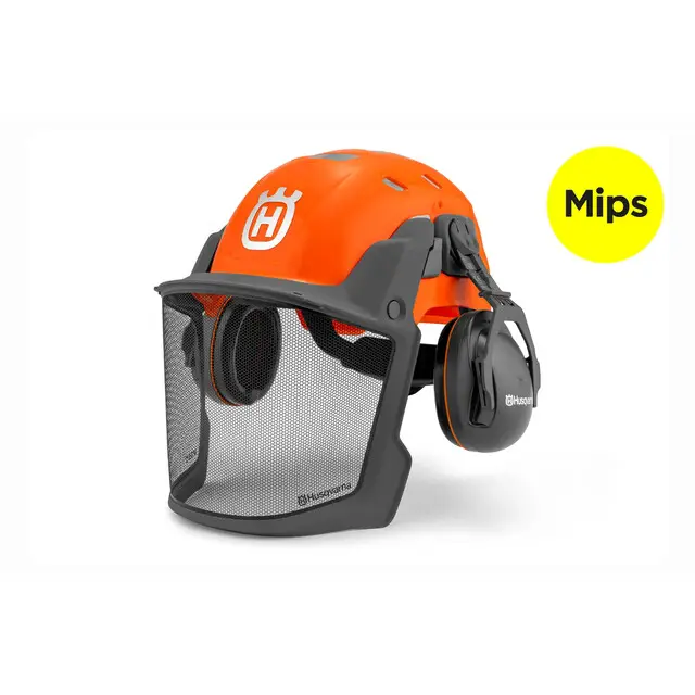 Trendy Helm Technical Forest Oranje Met Mips Husqvarna