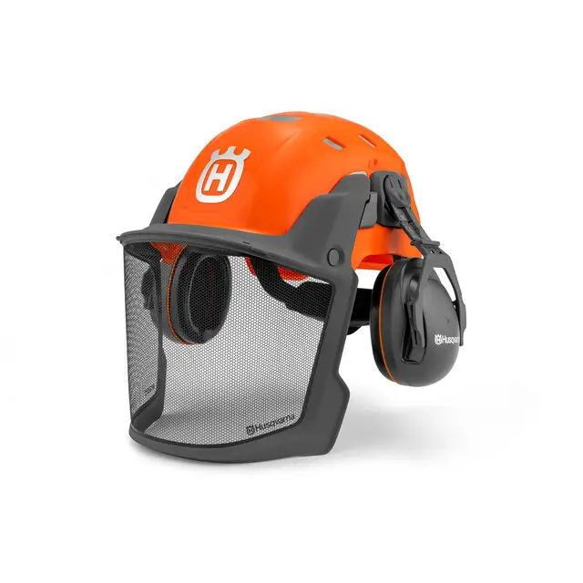 Helm Technical Forest Oranje High Viz Husqvarna Betrouwbaar