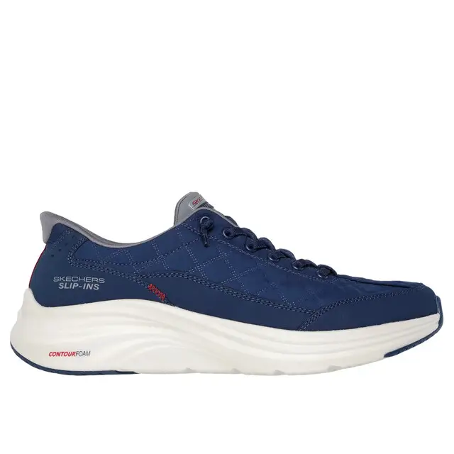 Skechers Slip-Ins Navy Gray Mesh Duraleather Maat 47.5 Snelle Levering