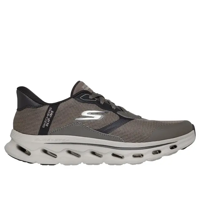Nieuwe Collectie Skechers Slip-Ins Dark Taupe Synthetic Textile Maat 45