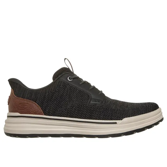 Tijdelijk Beschikbaar Skechers Slip-Ins Black Knitted Mesh Maat 47.5