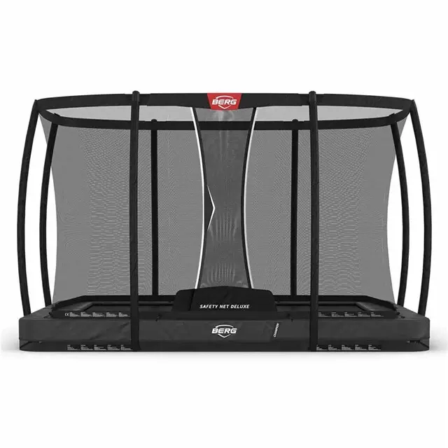 BERG Ultim Champion Trampoline Inground Rechthoekig 330 x 220 Grijs - Met Veiligheidsnet Deluxe Direct Verzonden