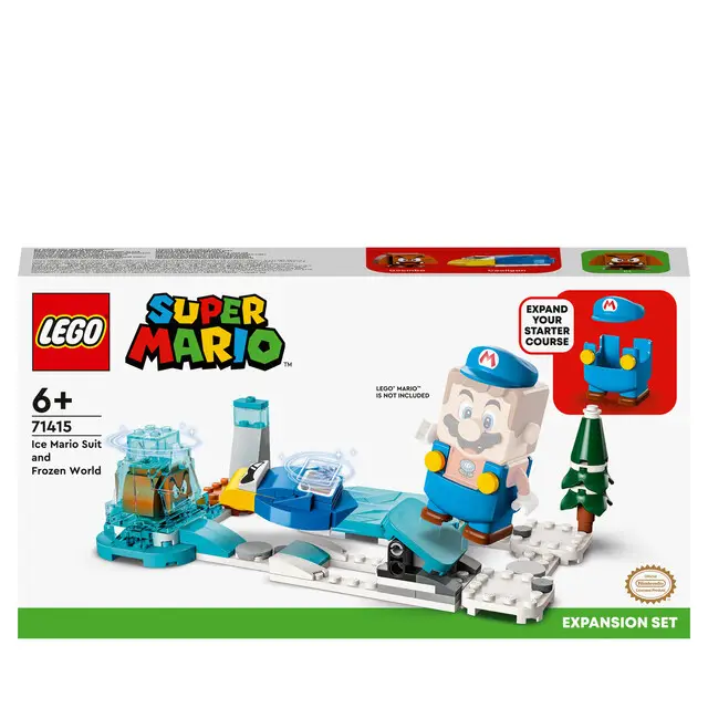 LEGO Super 71415 - Mario Uitbreidingsset: IJs-Mario pak en ijswereld Op = Op