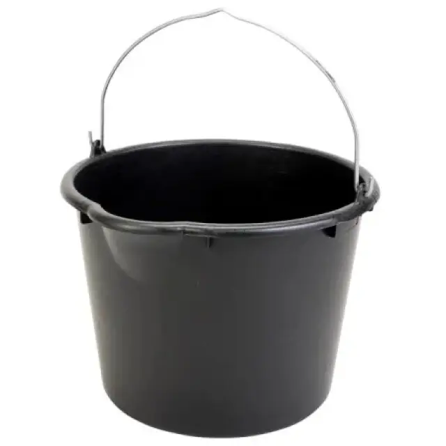 Wereldwijde Verzending Gripline-X 20L Emmer Zwart Haakbeugel L-Scala Tuit