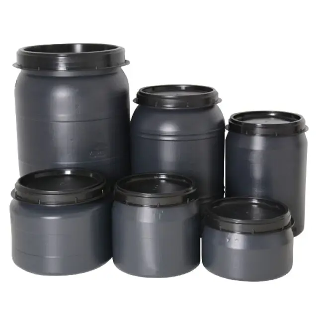 Voerton Met Schroefdeksel Grijs - 210 L In De Mode