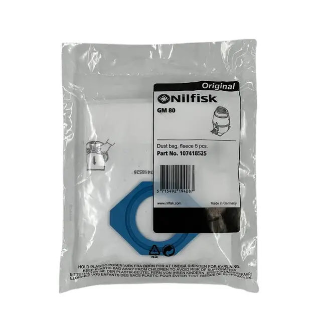 Nilfisk Stofzuigerzakken GM80/90 - 5 st. Budget