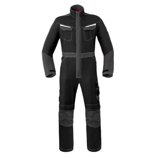 Havep Attitude Polyester/Katoen Overall 20199 Zwart/Charcoal Grijs Maat 50 Flitsaanbieding