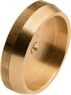 Veilige Betaling Bonfix knelkoppeling - Afsluitplaat - 12mm - Messing