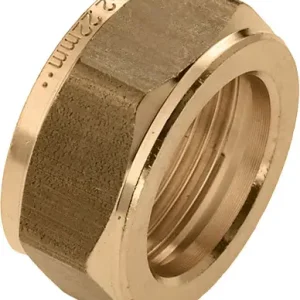 Bonfix knelkoppeling - Knelmoer - 42mm - Messing Professioneel