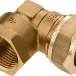 Bonfix knelkoppeling - knie - binnendraad - 1/2” x 22mm - Messing Seizoensaanbieding