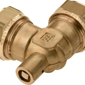 Bonfix knelkoppeling - Kniekoppeling met ontluchter - 15mm x 15mm - Messing Budget