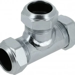 Professioneel Bonfix Staalverzinkte knelfitting - T-koppeling 109 - 3 x knel - 28mm x 28mm x 28mm