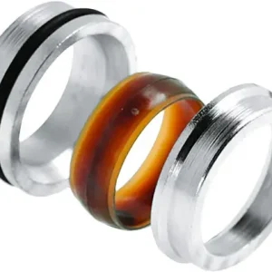 Uitverkoop Bonfix Staalverzinkte knelfitting - Verloopset 201 - 3-delig - 28mm x 15mm