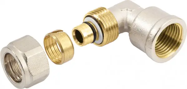 Premium Bonfix - Alu-Knelfitting - Kniekoppeling - bi. dr. x alu-knel - 1/2” x 20mm