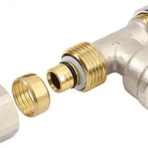 Bonfix - Alu-Knelfitting - T-koppeling verlopend - 2x alu-knel 1x bi. dr. - 20mm x 1/2” x16mm Luxe