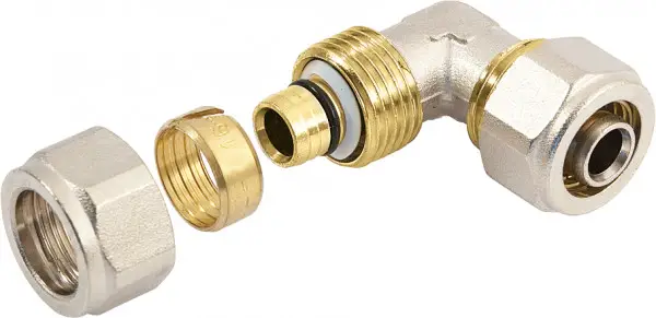 Gratis Verzending Bonfix - Alu-Knelfitting - Kniekoppeling - 2 x alu-knel - 32mm x 32mm