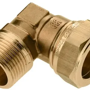 Bonfix knelkoppeling - Knie - buitendraad - 1/2” x 15 mm - Messing Lage Prijs