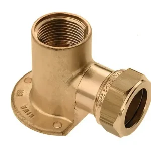 Bonfix knelkoppeling - Muurplaat - binnendraad - 1/2” x 15 mm - Messing Laatste Versie