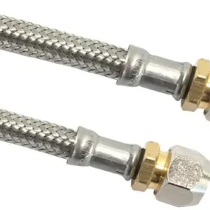 Koopje Flexibele aansluitslang - rvs gevlochten - knel x knel - 10 x 15mm - DN8 - lengte 30cm