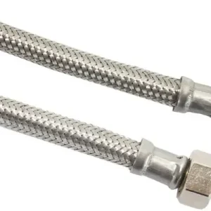 Direct Verzonden Flexibele aansluitslang - rvs gevlochten - binnendraad x buitendraad - 1/2” - DN13 - lengte 100cm