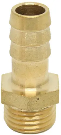 Alleen Vandaag Messing slangtule - 6mm x 1/8” - buitendraad